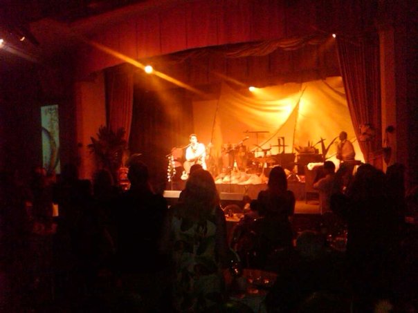 Slack-Key Guitarist Makana performing on stage