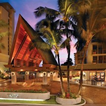 Poolside at the outrigger Reef on the Beach
