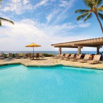 The pool and clear sky