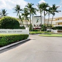 The front of the hotel