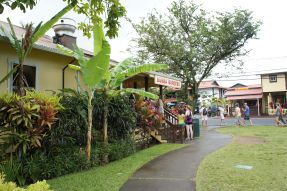 Entrance to Bubba Burgers in Hanalei