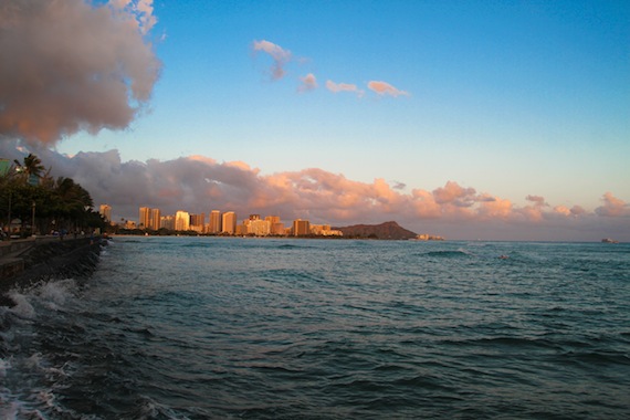 Diamond Head as seen from Kewalo Basin