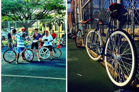 A few examples of bicycles