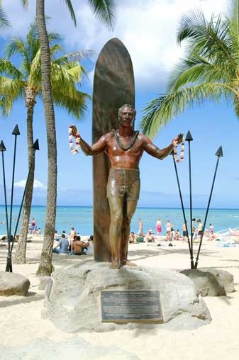 Statue of Duke Kahanamku in Waikiki