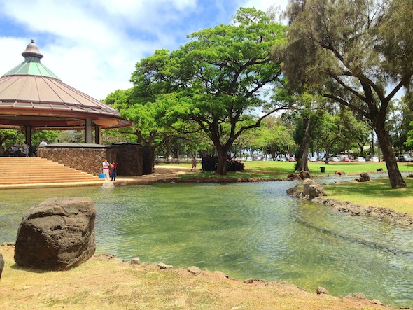 The bandstand at Kapiolani Park