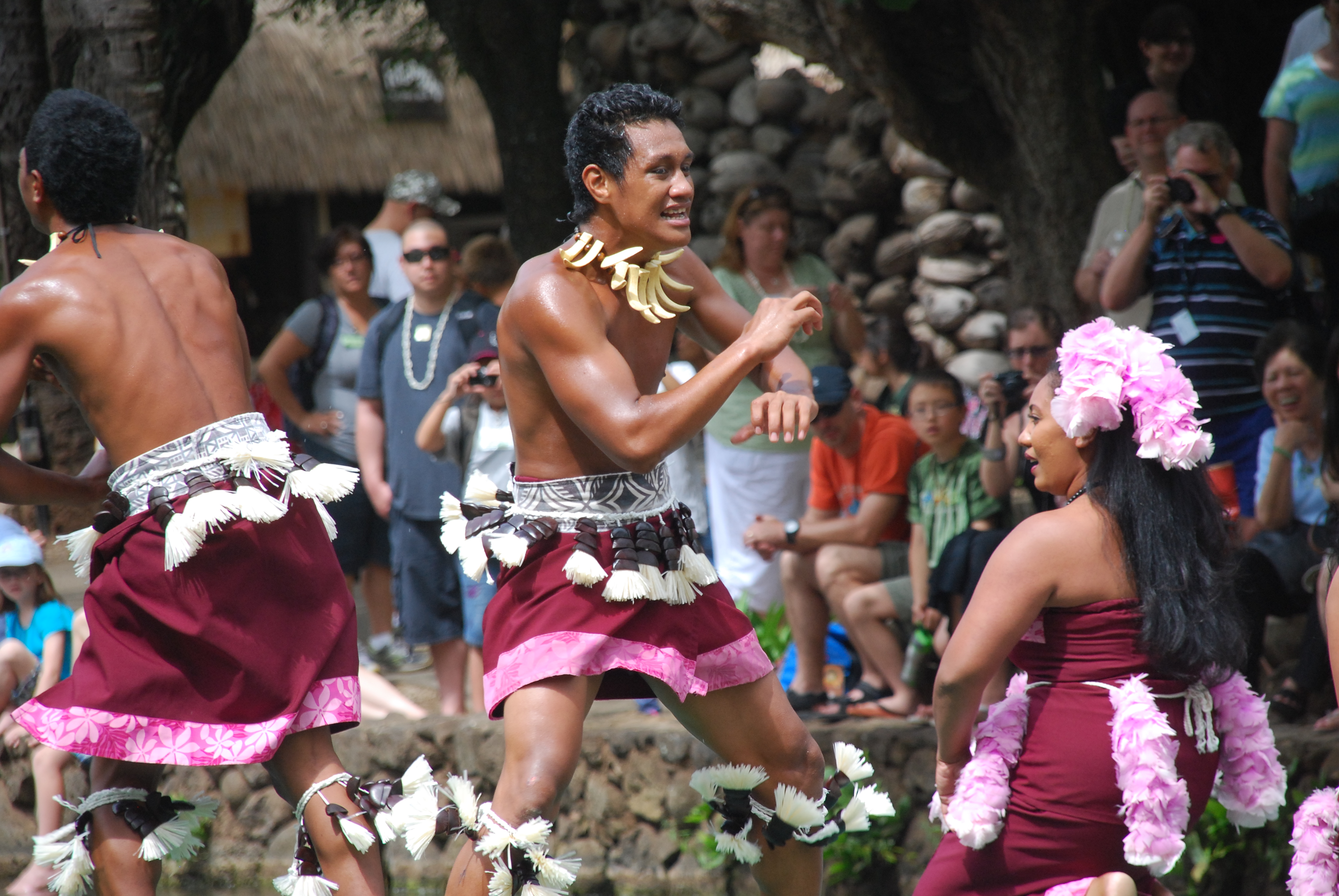 Float parade at the Polynesian Cultural Center