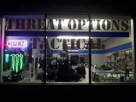 The front of Threat Options Tactical