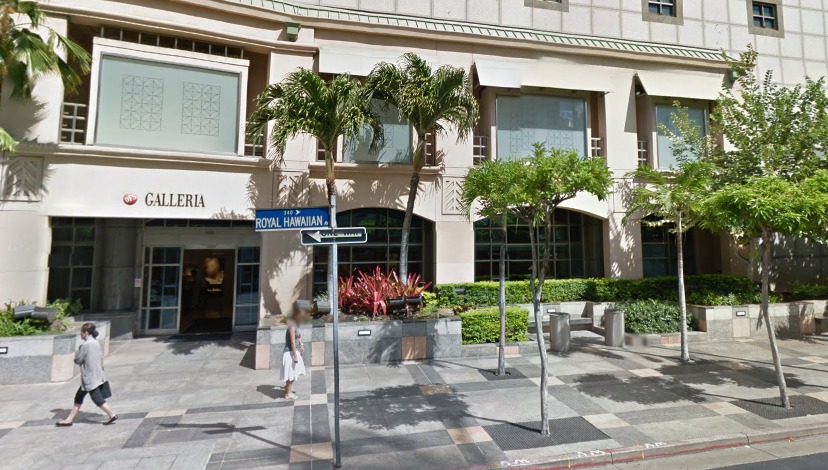 The entrance to the DFS Galleria in Waikiki