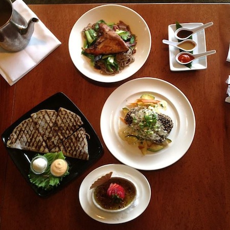 Plates of food at Haleiwa Joe's