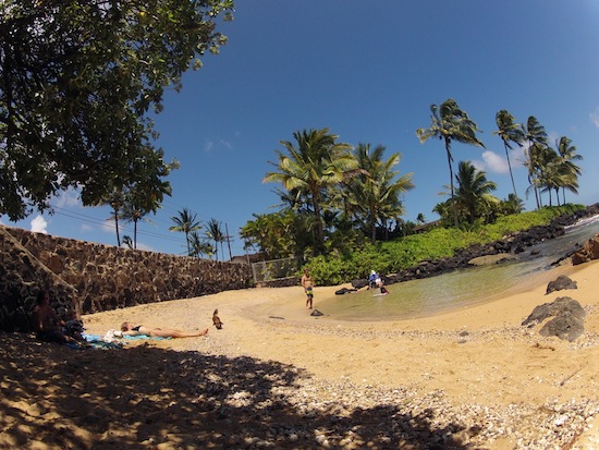 Pocket beach on Kauai's south shore