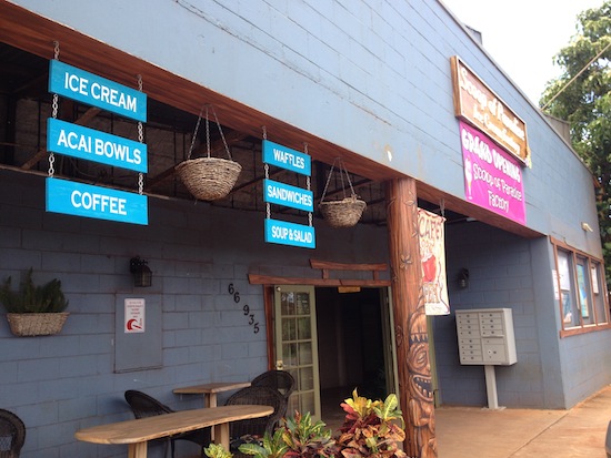 Scoop Of Paradise coffee and ice cream shop in Waialua