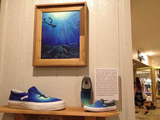 Vans shoe art on display at Turtle Bay