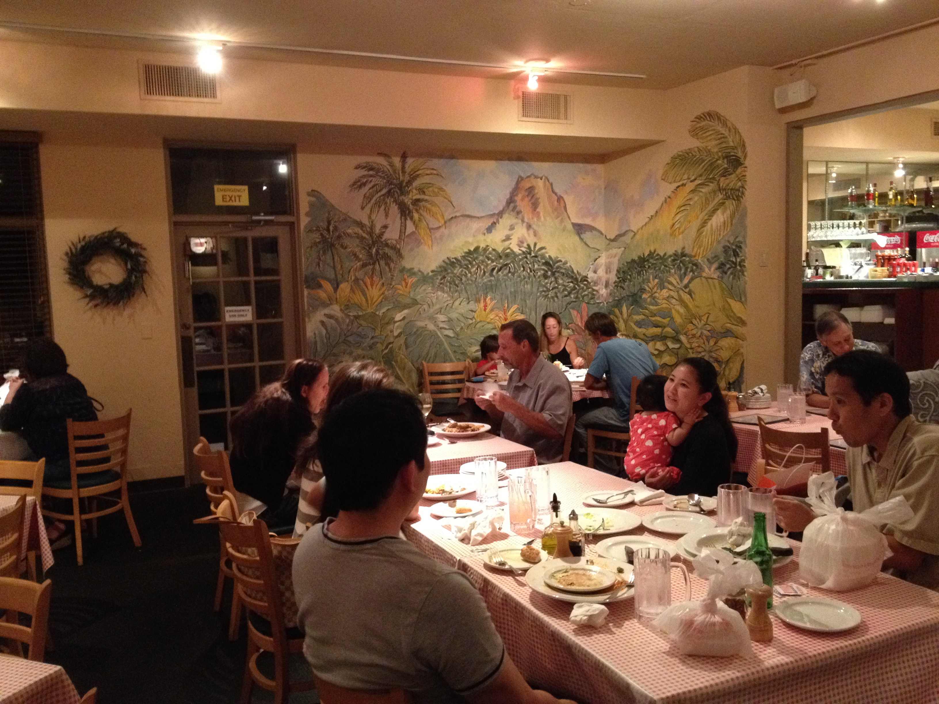 Customers enjoy the good food and charming ambiance at Happy Valley Pasta & Pizza