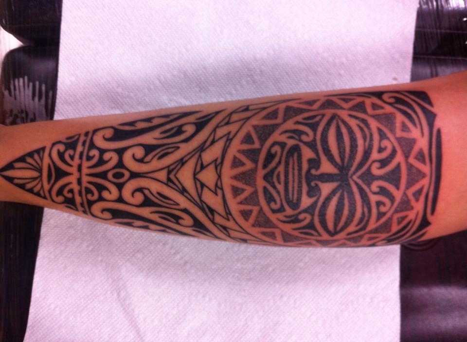 Polynesian Tattoo on forearm