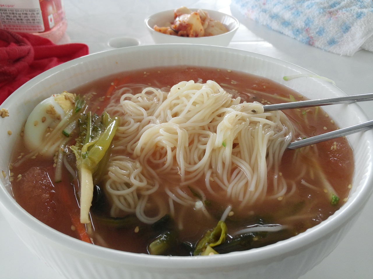 A delicious bowl of noodle soup