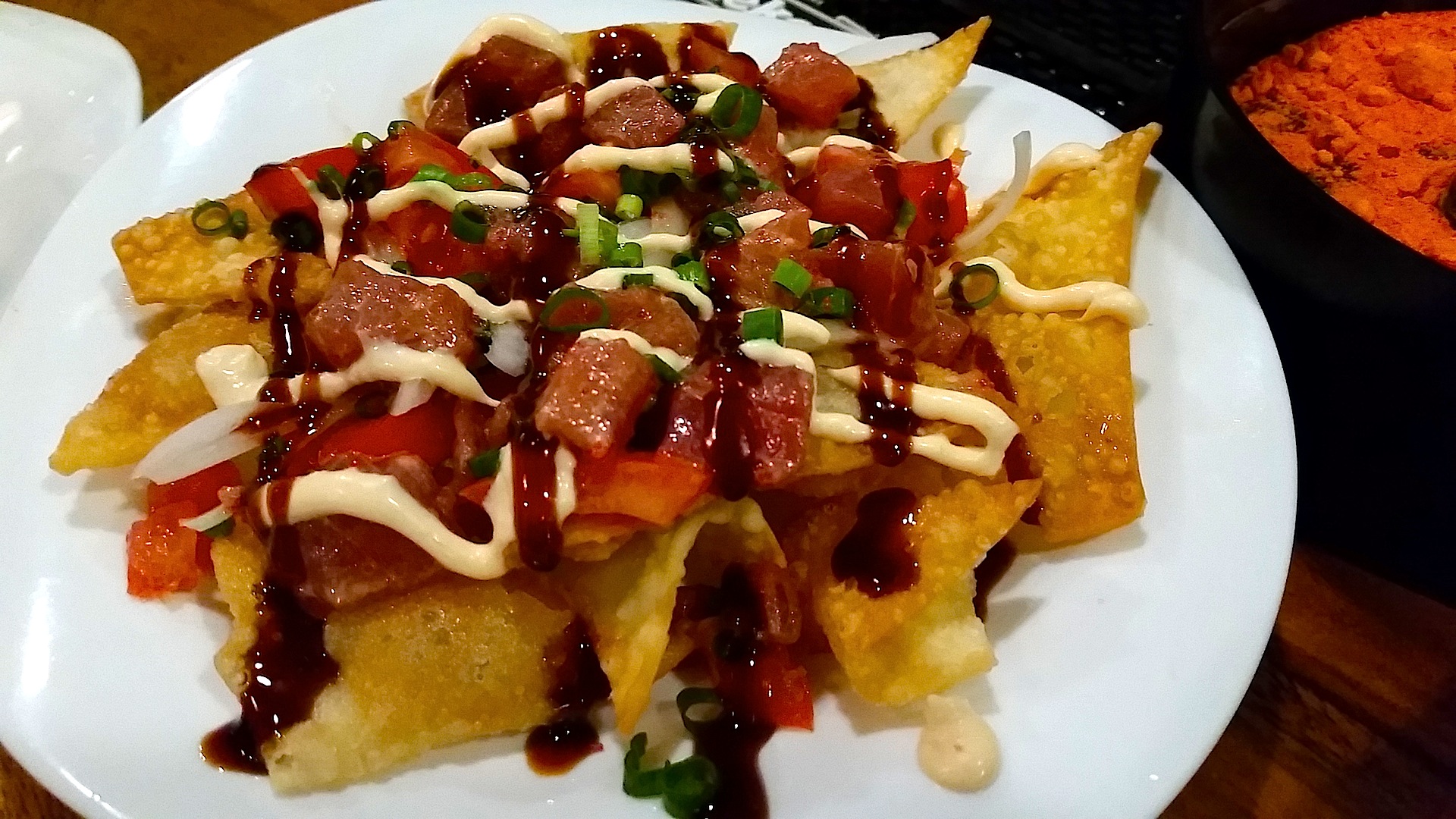 Poke Nachos from Plantation Grill