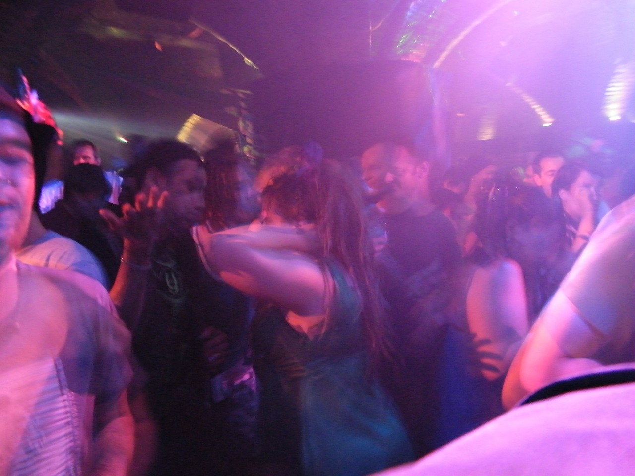 People dancing in a nightclub