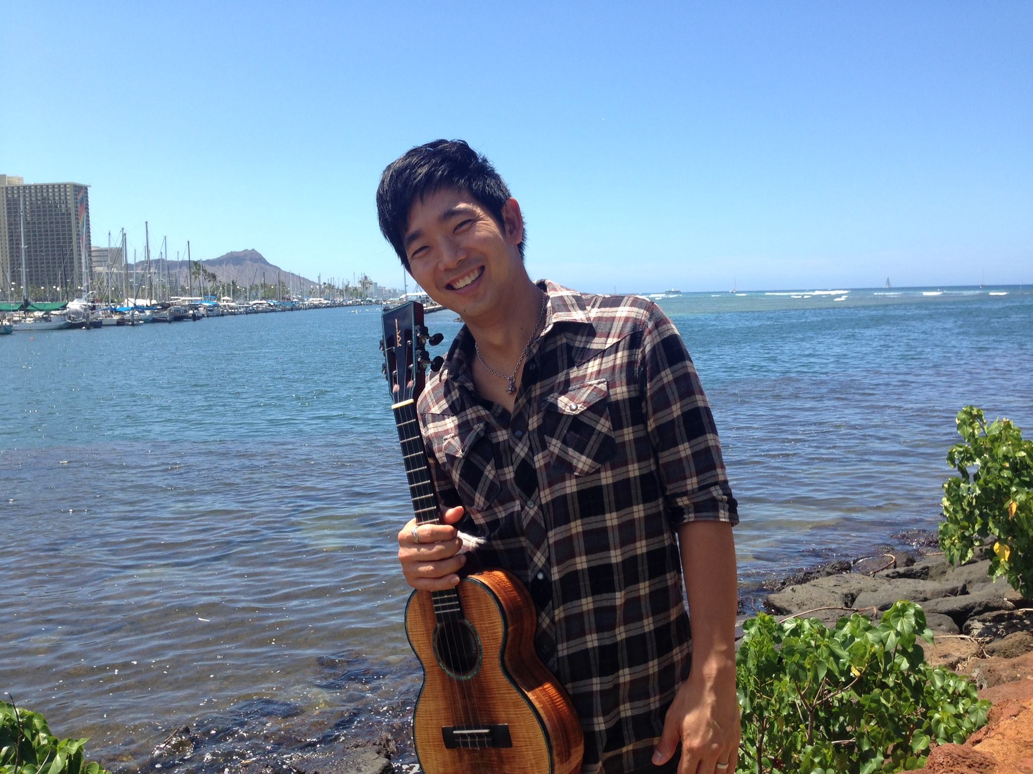 jake shimabukuru by the ocean