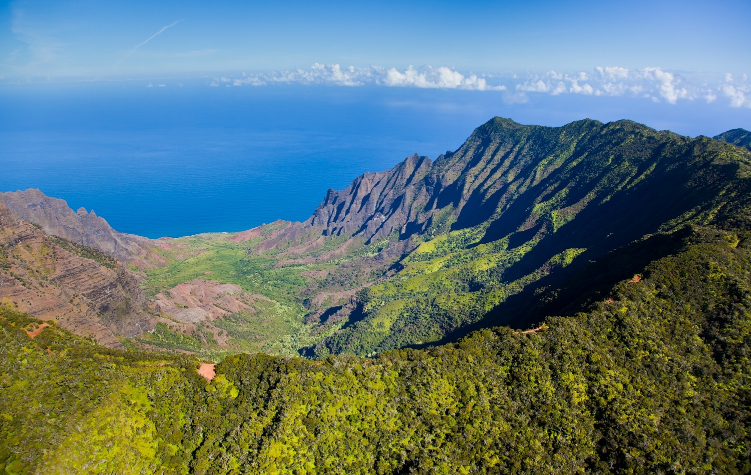 a view of kalalau valley