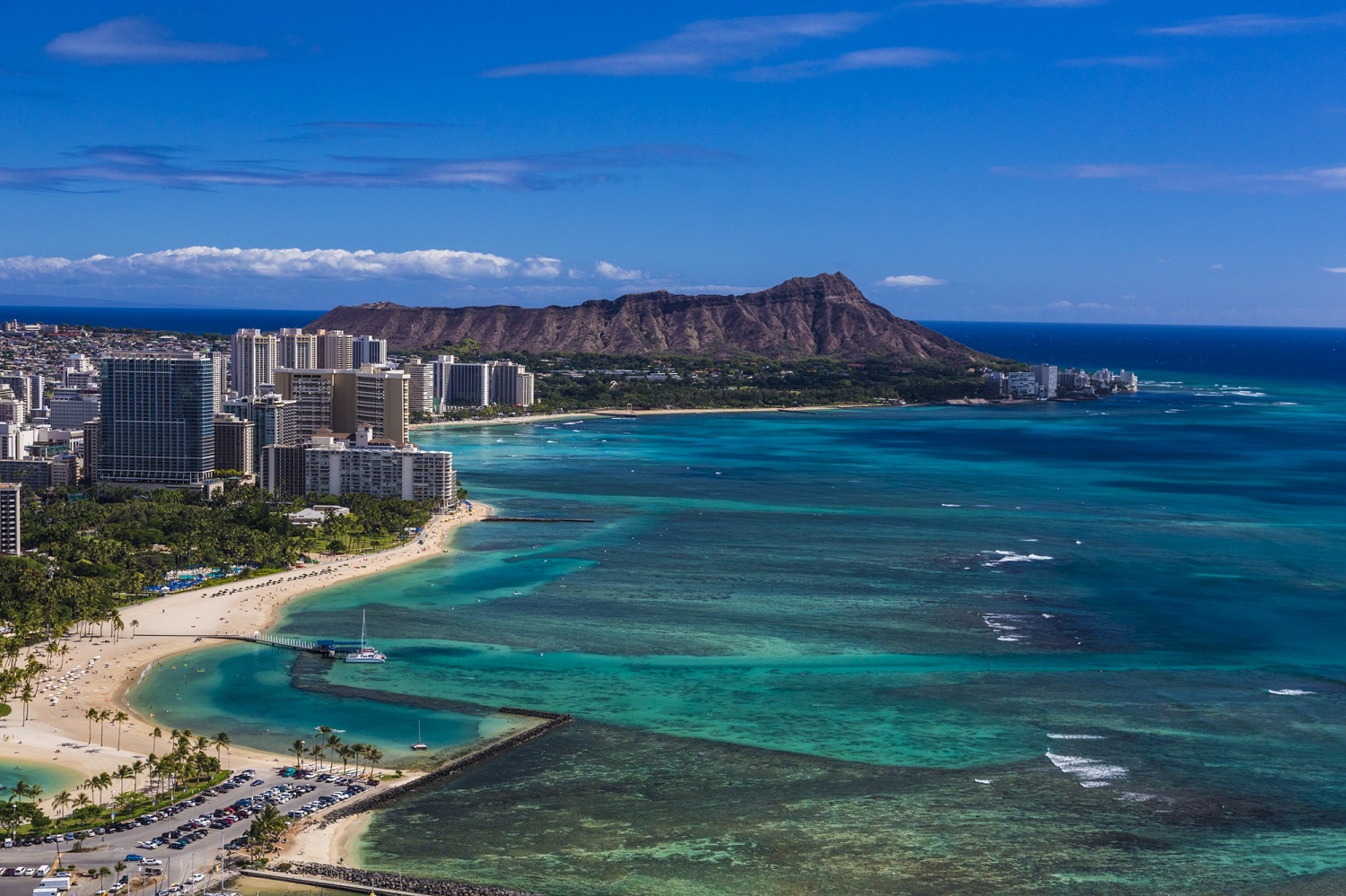 waikiki beach panoramic