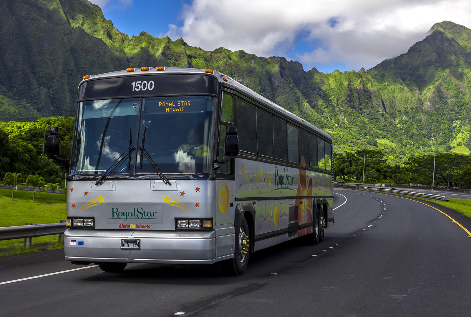 a Royal Star Hawaii bus