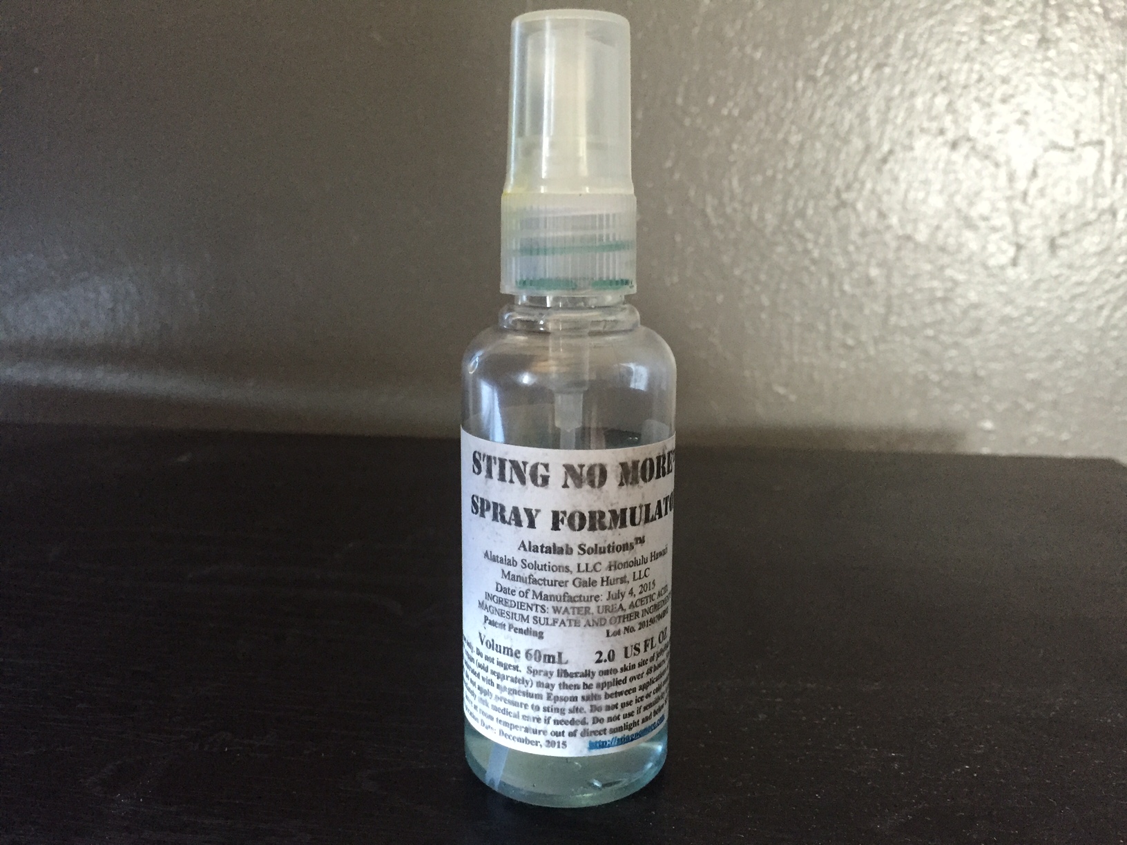 "sting no more" spray