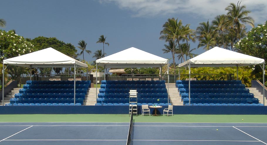 tennis courts at the hilton waikoloa village