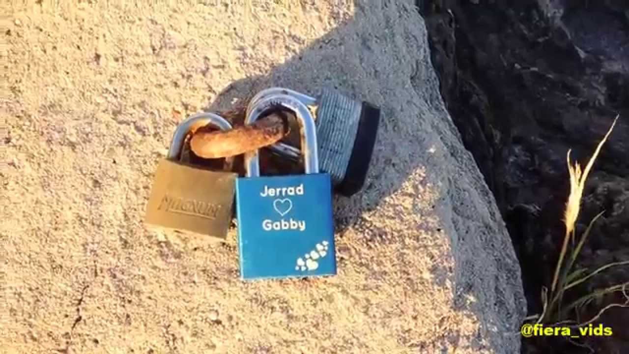 locks on a rock