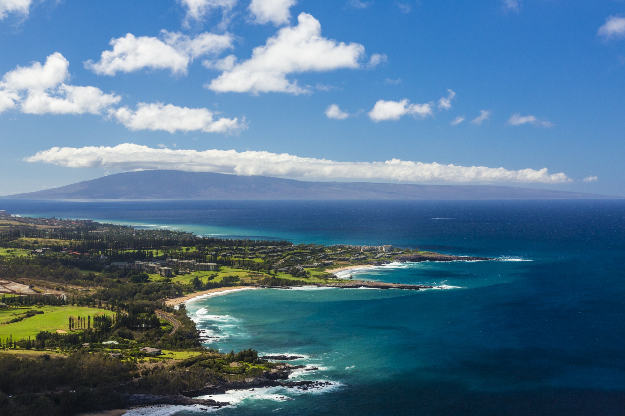 the kapalua coastline on maui