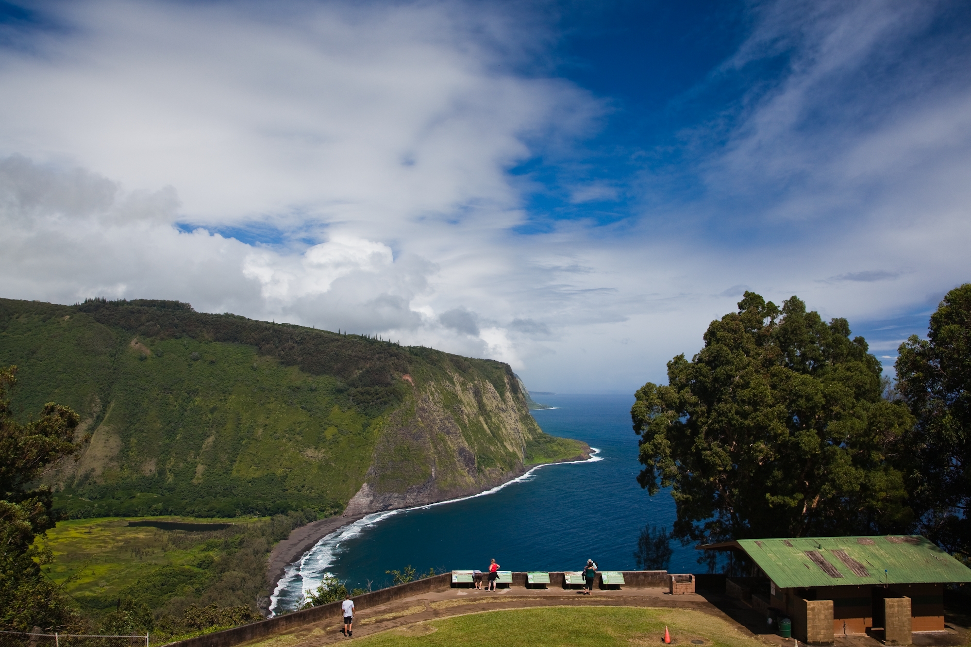 a view of waipio valley on the big island in hawaii