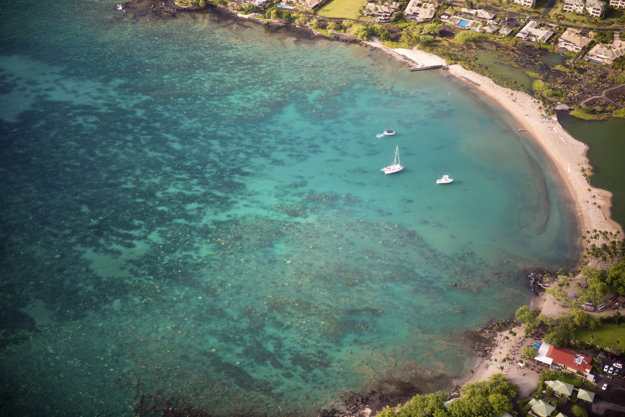 anaehoomalu bay near waikoloa on hawaii's big island