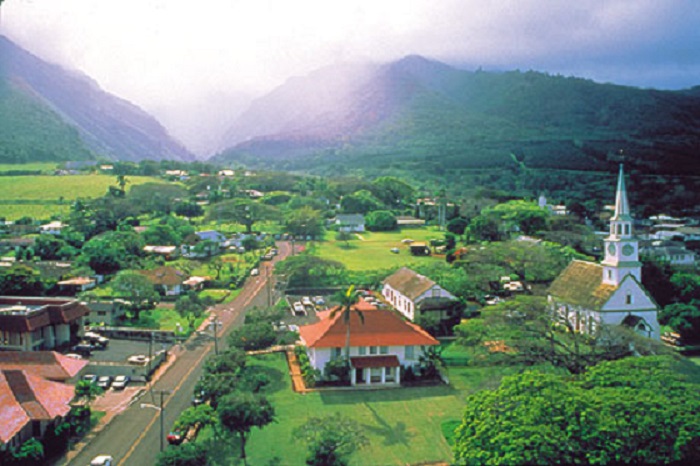 Aerial view of Wailuku