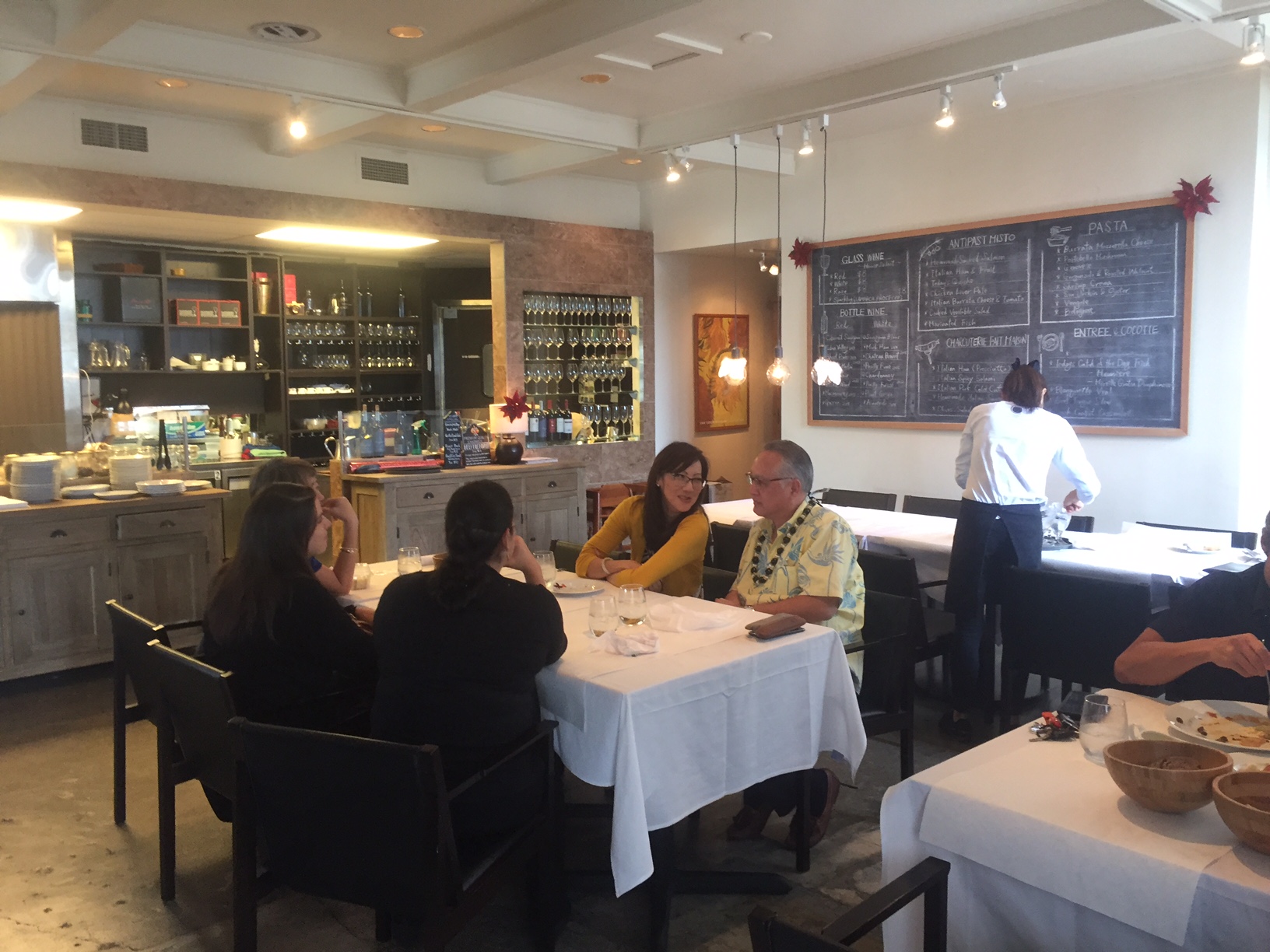 the dining room in a restaurant
