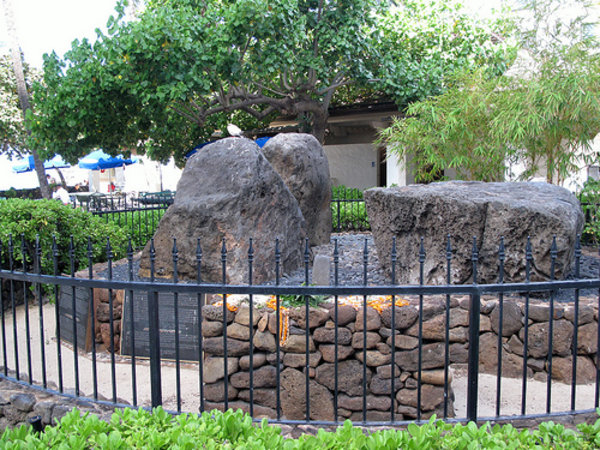 Wizard stones behind iron fence