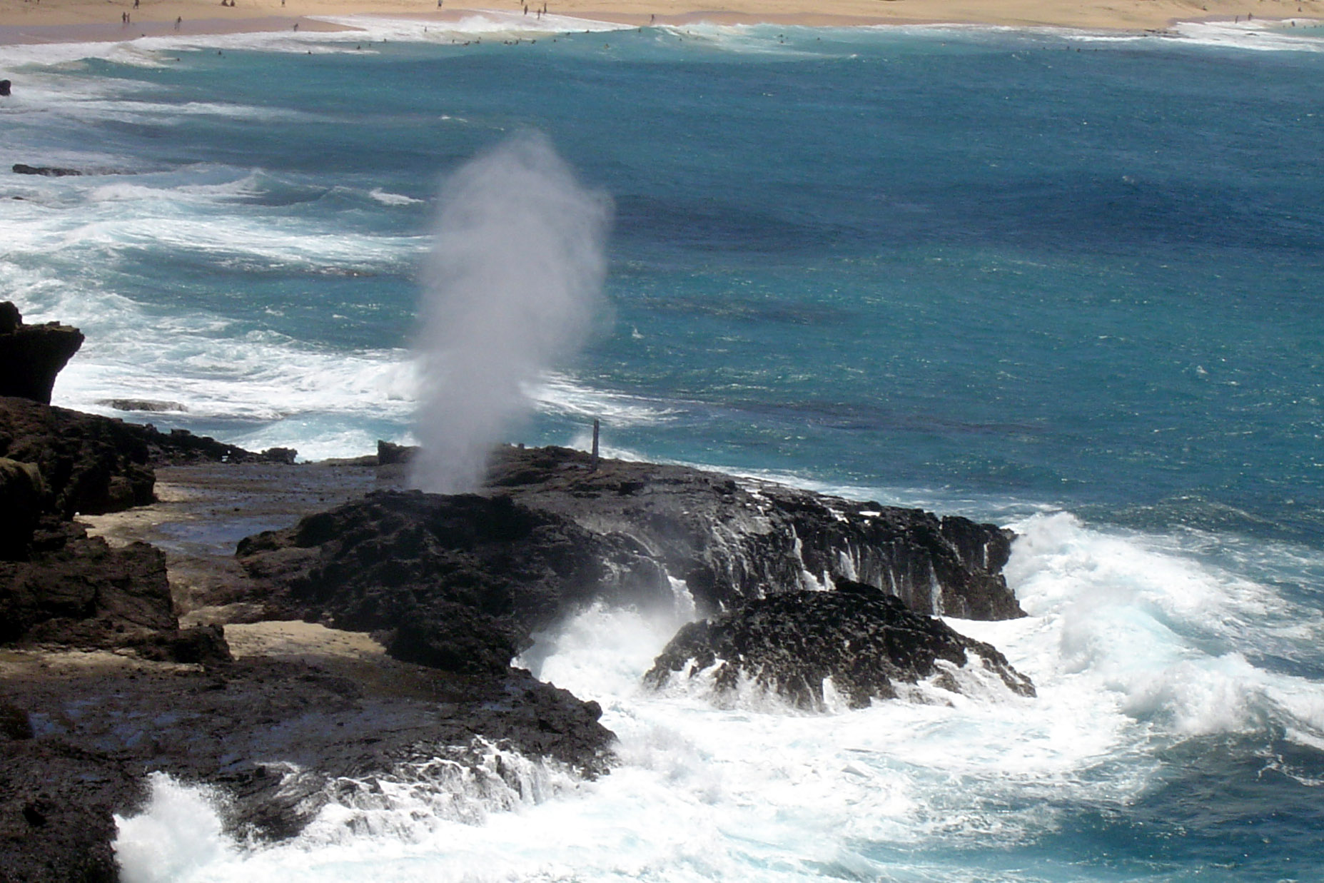 Halona blow hole on Oahu