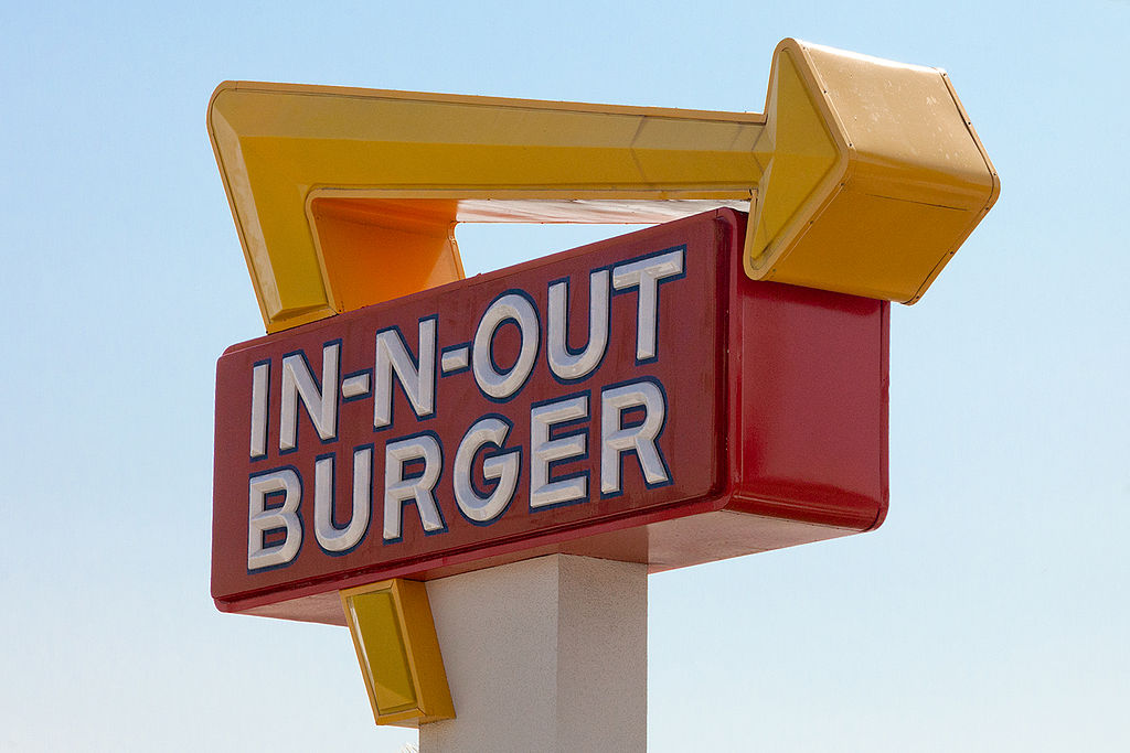 In N Out burger sign
