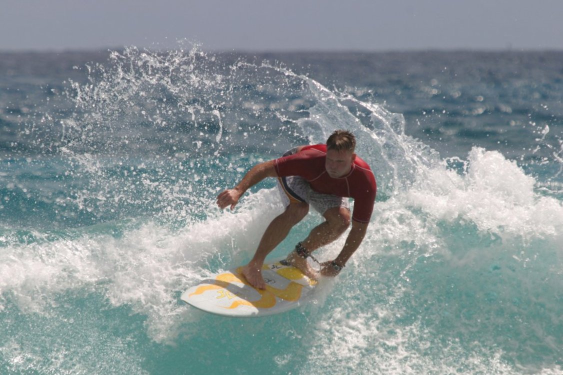 Man surfing