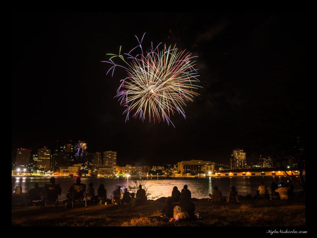 Fourth of July Celebrations in Hawaii include food, festivals, parades, and fireworks. Ala Moana Center's fireworks show has been named among the best in the country.