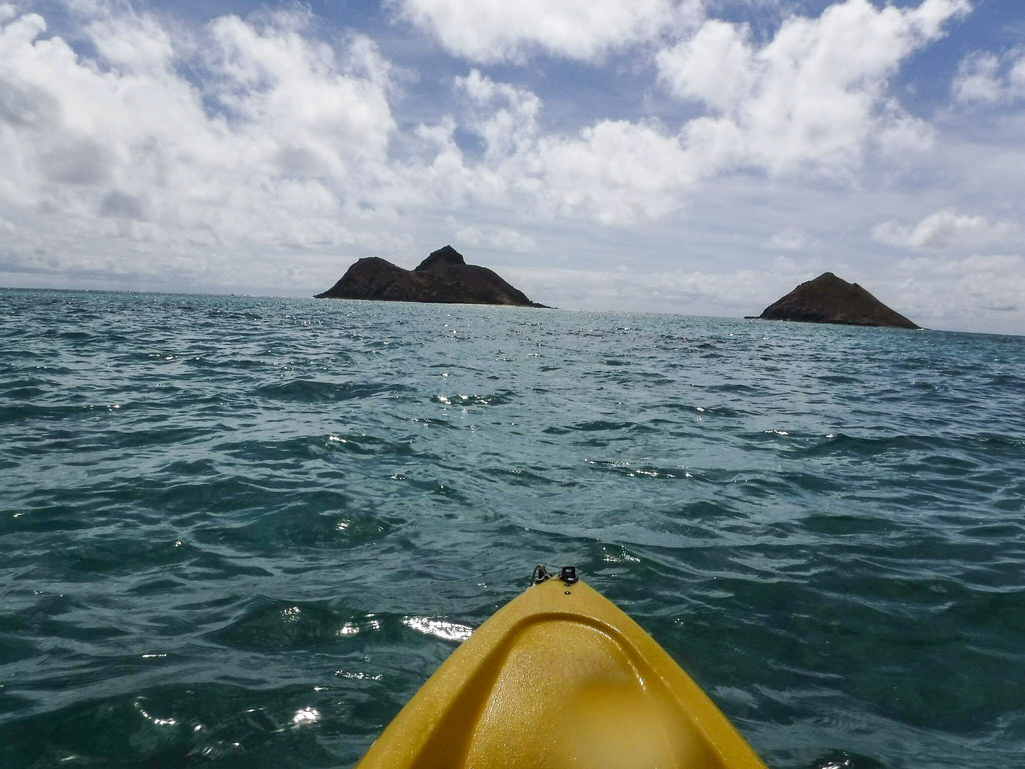 Kayaking to Moku Nui (the island on the left) is one of my favorite places to kayak.