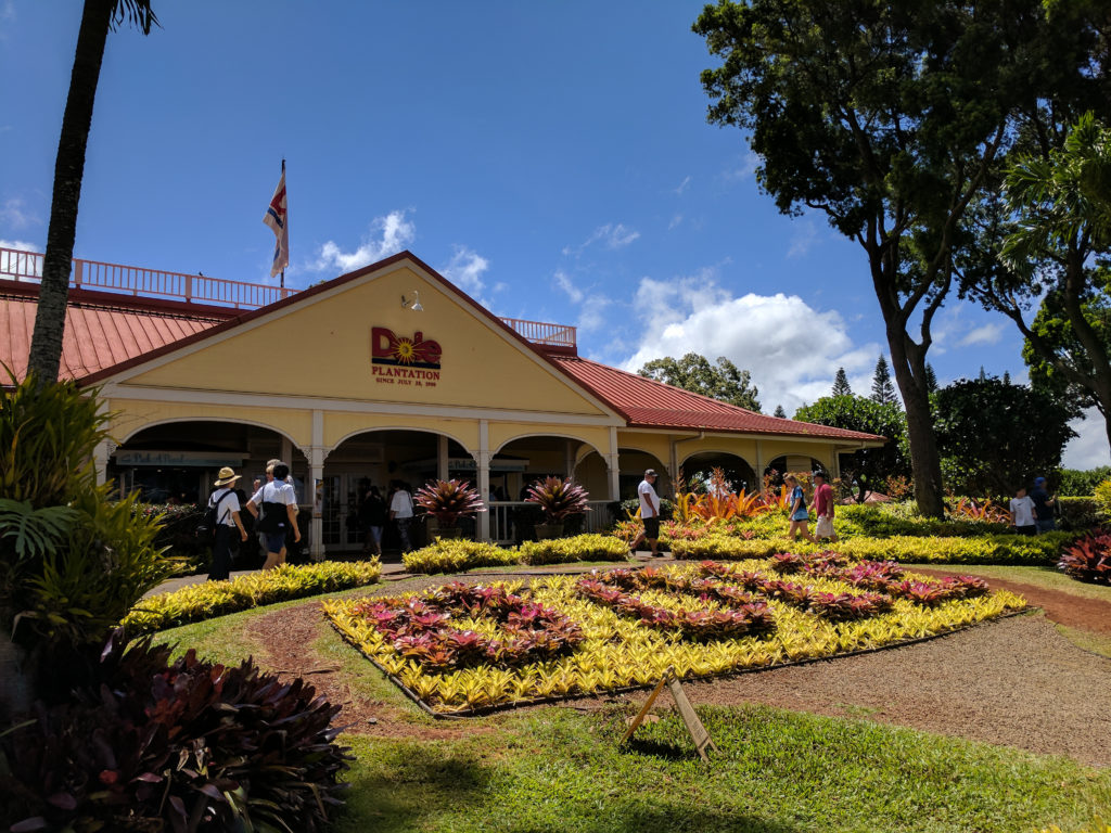 The entrance to the Dole Plantation.