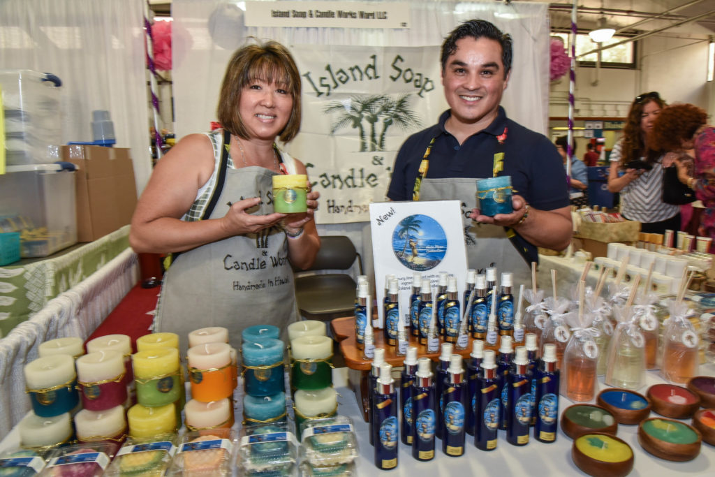 Locally made soaps for sale at the Made in Hawaii Festival make the best souvenirs and they travel nicely in your suitcase!