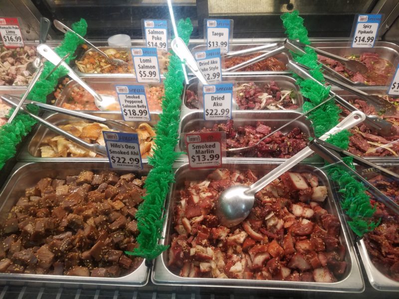 A Hawaii Poke Counter