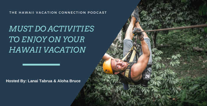 man ziplining in Hawaii