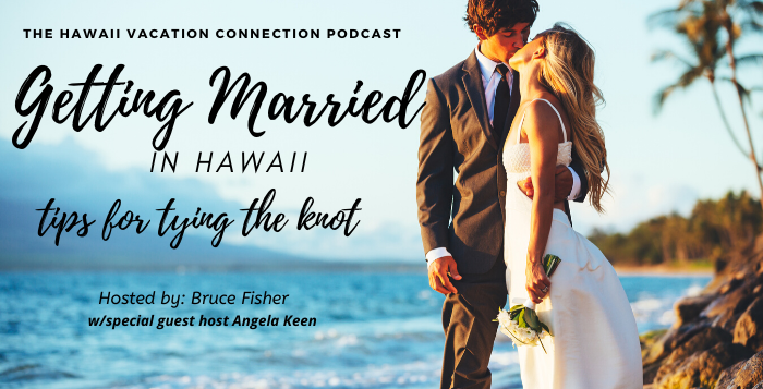 couple on Beach getting married in Hawaii