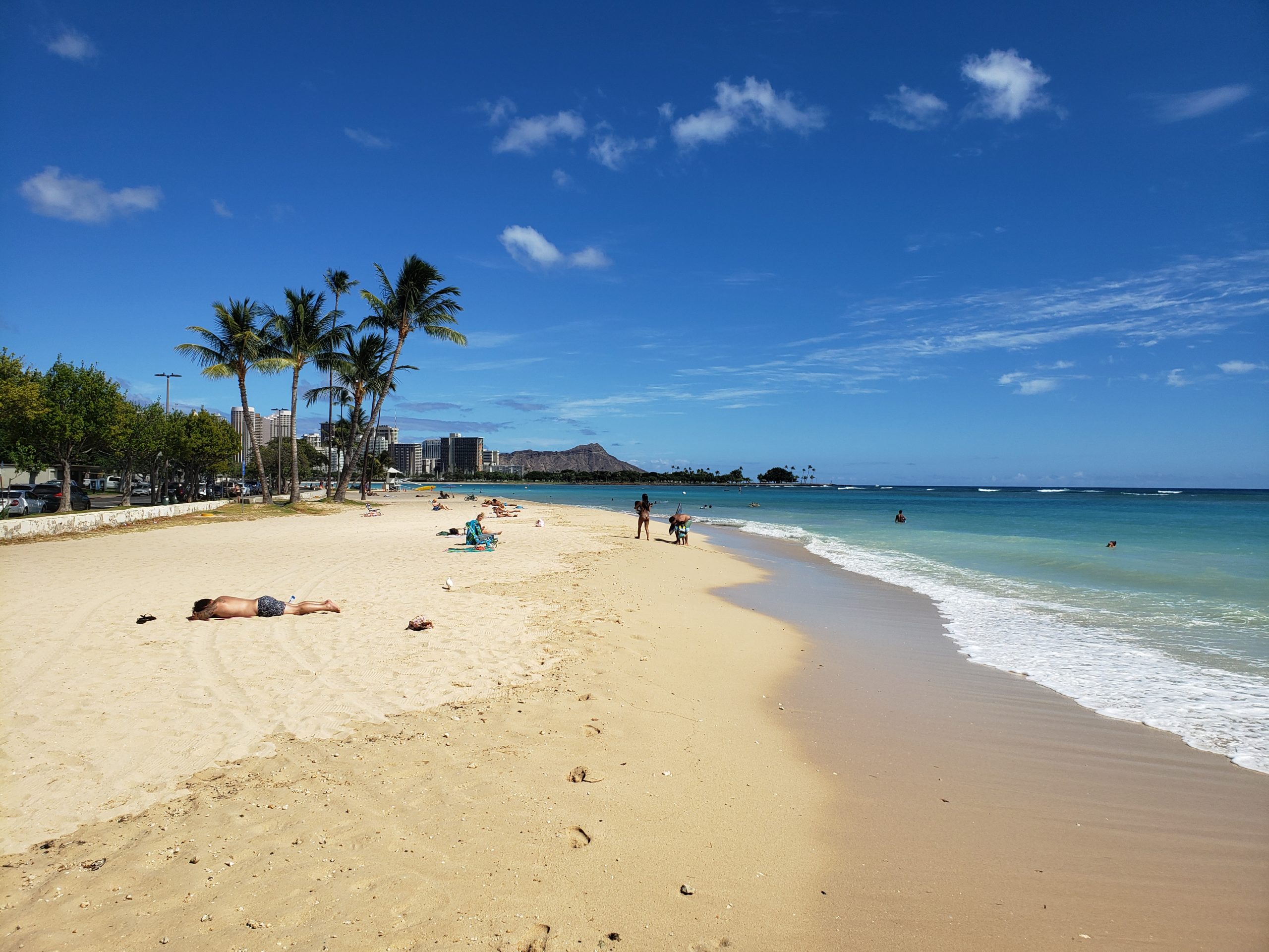 Ala Moana Beach Park, shoulder season.