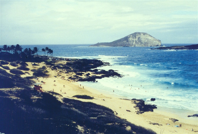Rabbit Island Hawaii from the water