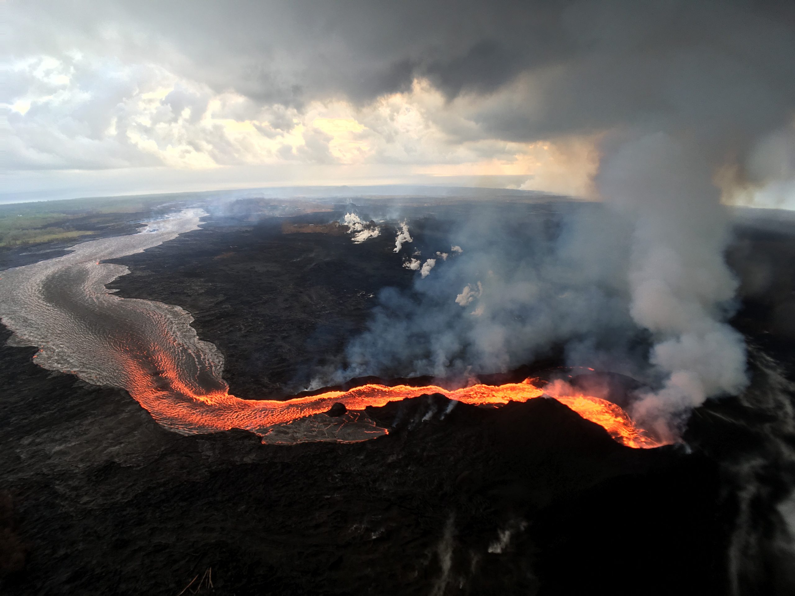 Lava flow at Kilauea 