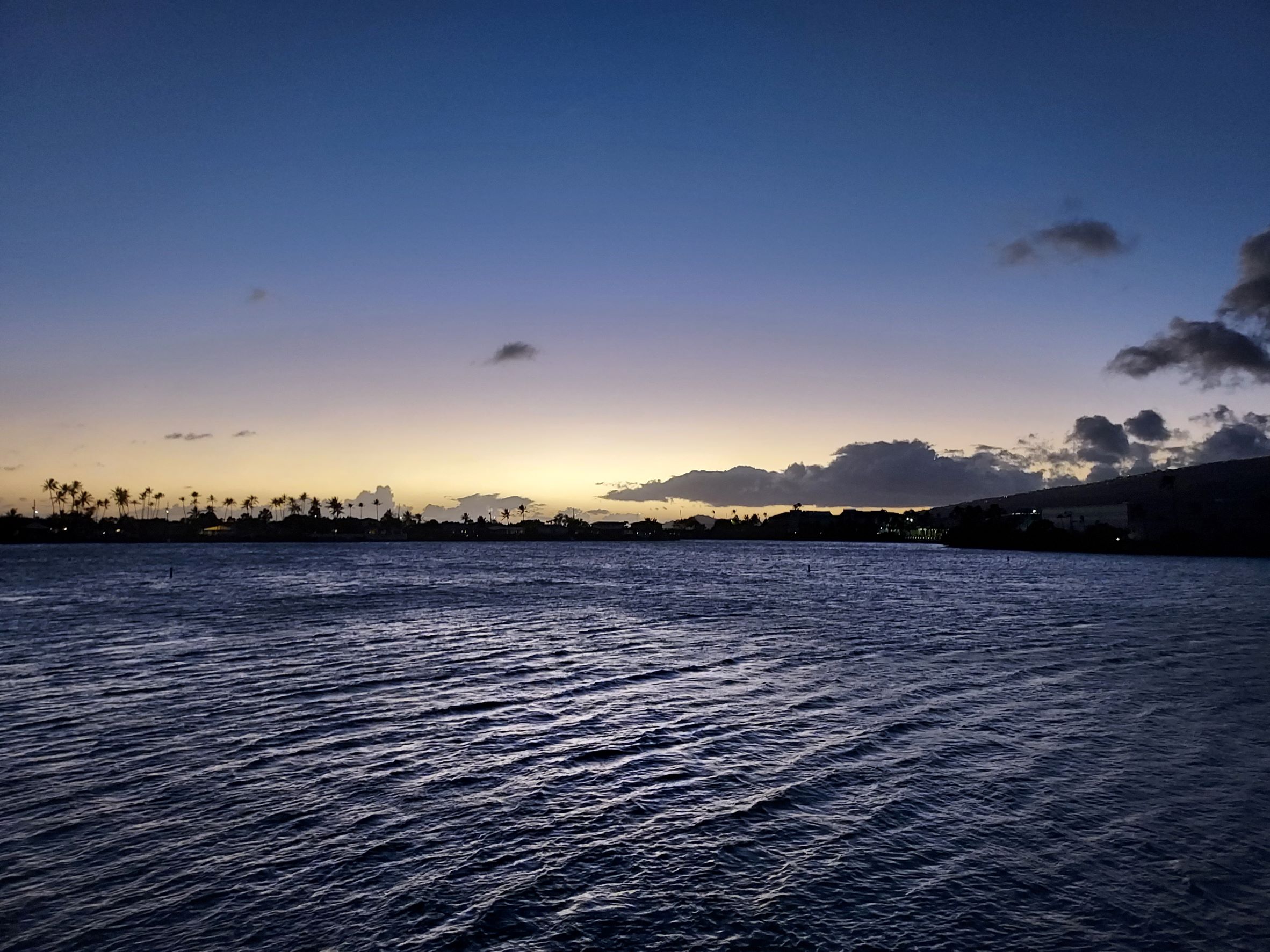 Kuapa Pond at sunset