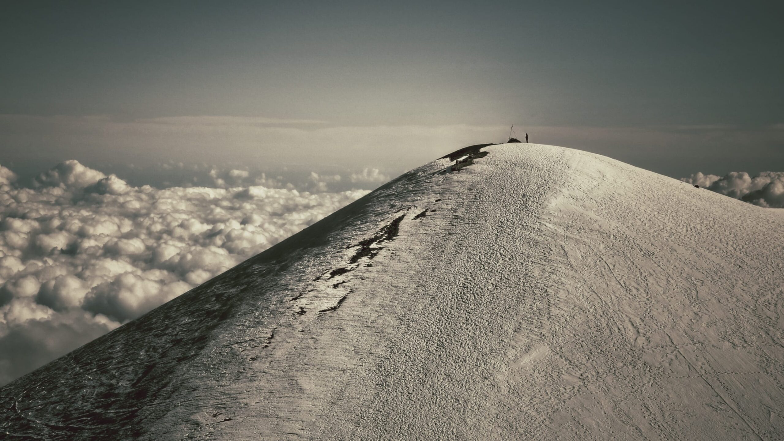 Hawaii snowcapped mountain