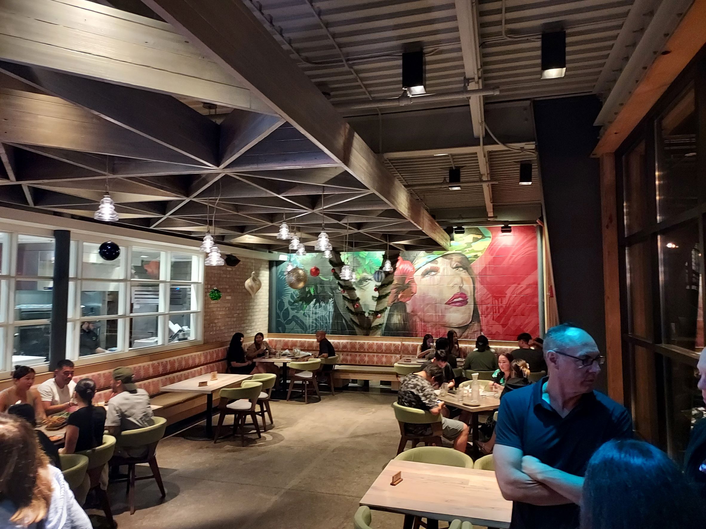 Indoor diners at Moku Kitchen
